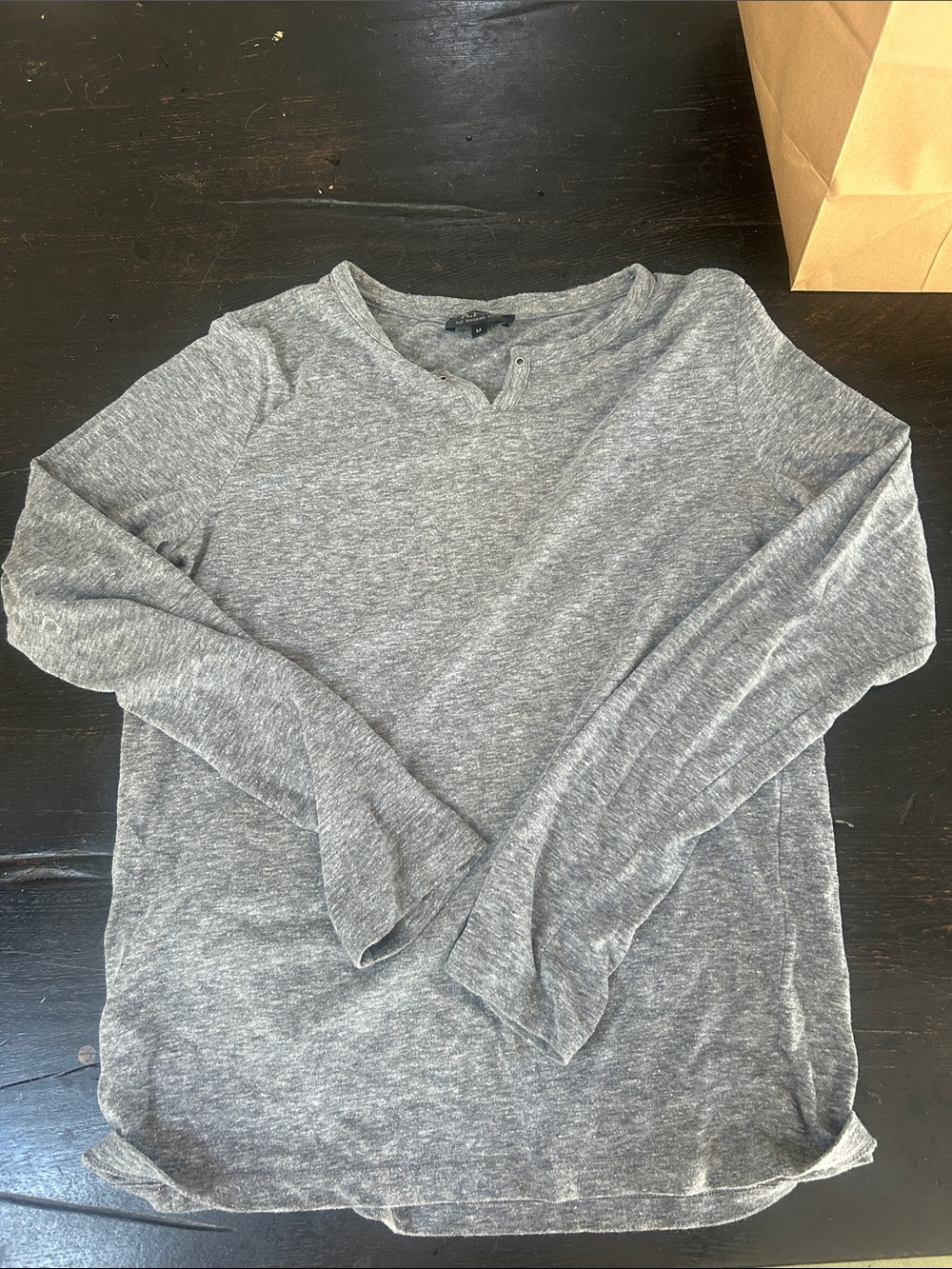 A.P.C. Womens Heather Gray Crewneck